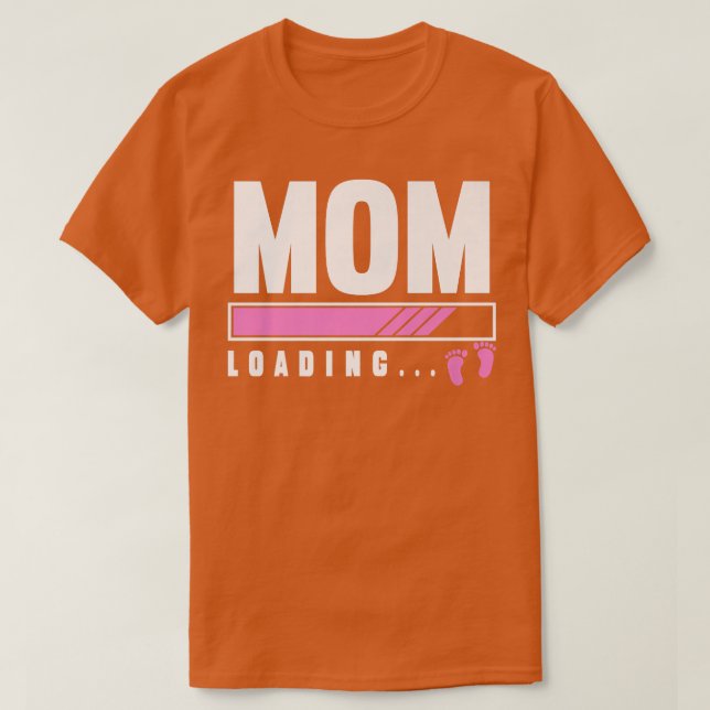 Soon To Be Mummy Baby Gender Reveal Girl Pink Mum  T-Shirt (Design Front)