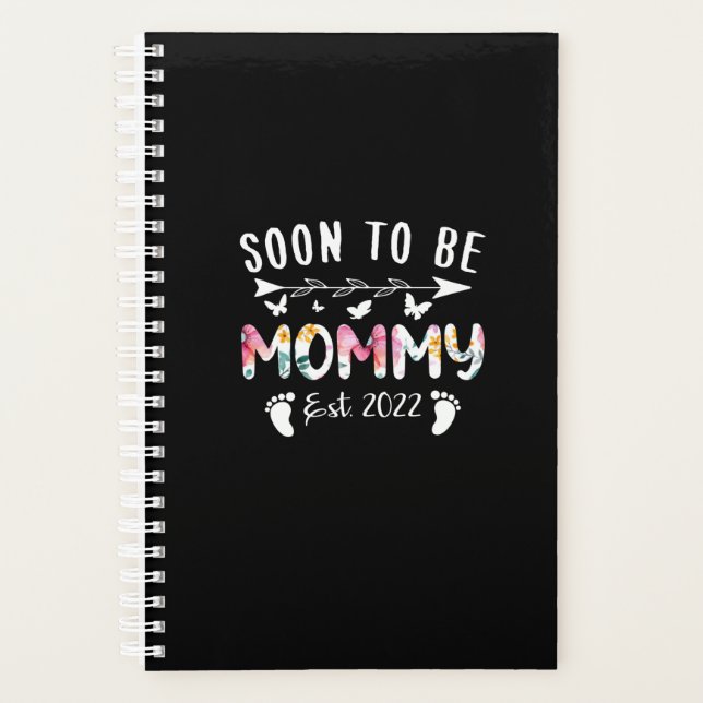Soon To Be Mummy Est 2022 Floral New Grandma Planner (Front)