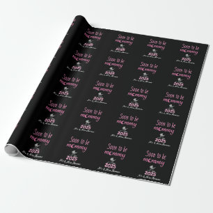 Soon to Be Mummy Loading 2025 Fun Wrapping Paper