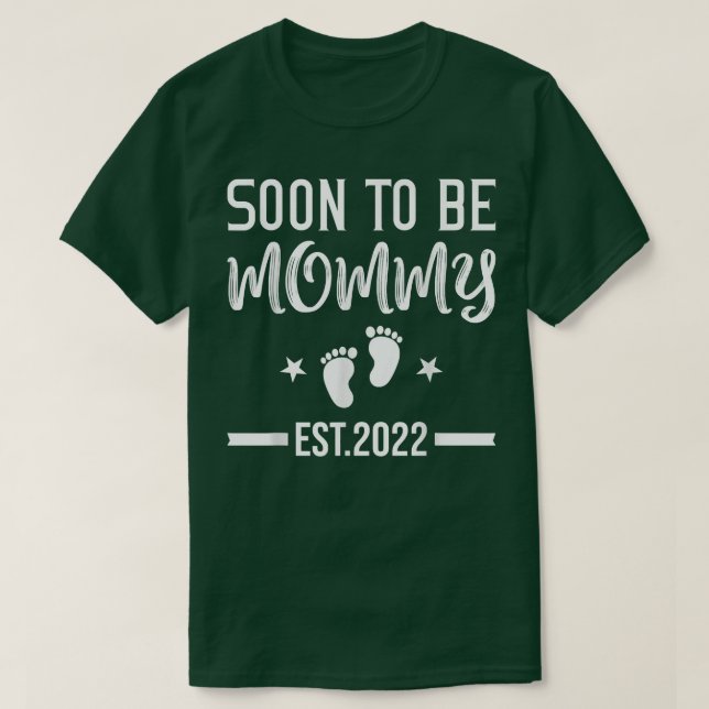 Soon To Be Mummy Mum Funny Pregnancy Announcement  T-Shirt (Design Front)