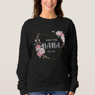 Soon To Be Nana 2021 Pregnancy Announcement New Gr Sweatshirt