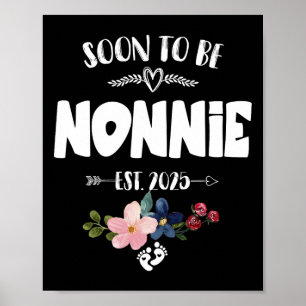 Soon To Be Nonnie 2025 Mothers Day First Time Nonn Poster
