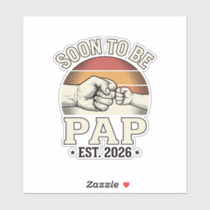 Soon to Be Pap 2026 Vintage Baby Fist Bump Design_