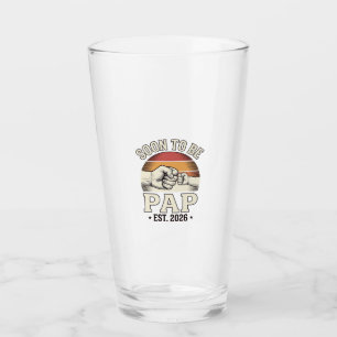 Soon to Be Pap 2026 Vintage Baby Fist Bump Design_ Glass