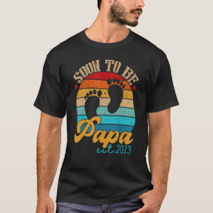 Soon To Be Papa 2023 Gender Reveal First Time Papa T-Shirt