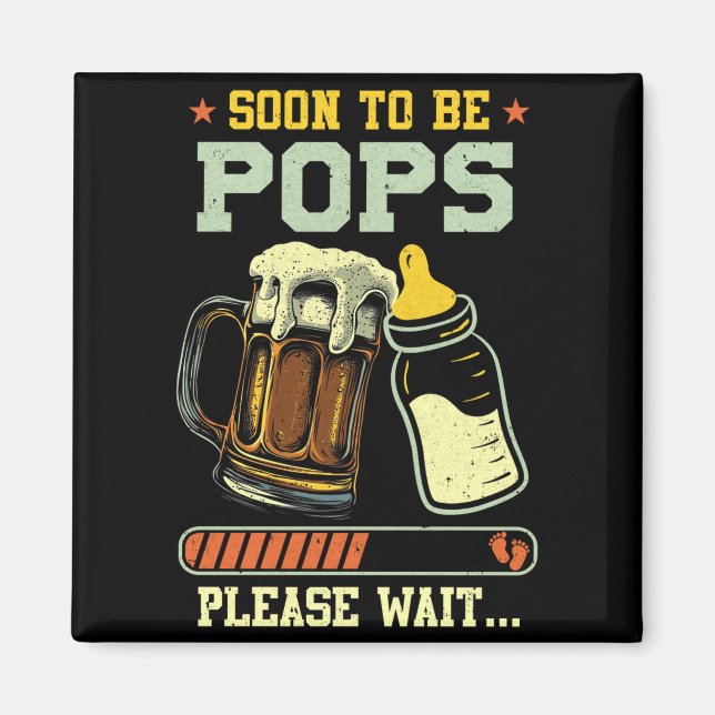 Soon To Be Ps Est 2025 Pregnancy Announcement Lo  Magnet (Front)