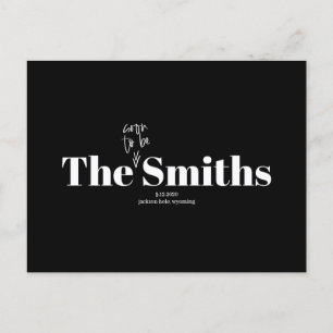 Soon to Be Smiths Photo Save the Date Announcement Postcard