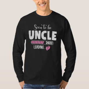 Soon To Be Uncle 2023 First Time Uncle Baby Announ T-Shirt