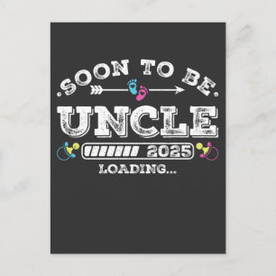 Soon to Be Uncle 2025 Loading Postcard