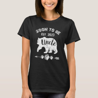 Soon to be Uncle Bear new Dad 2023 Mens T-Shirt