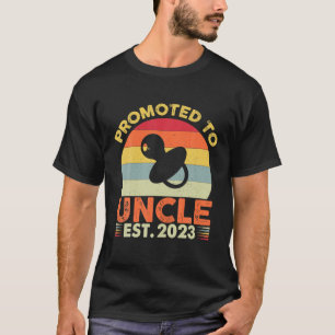 Soon To Be Uncle Est. 2023 Awesome Promoted To Unc T-Shirt