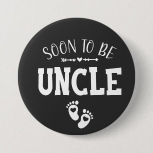 Soon to Be Uncle Promoted to Uncle Round 7.5 Cm Round Badge
