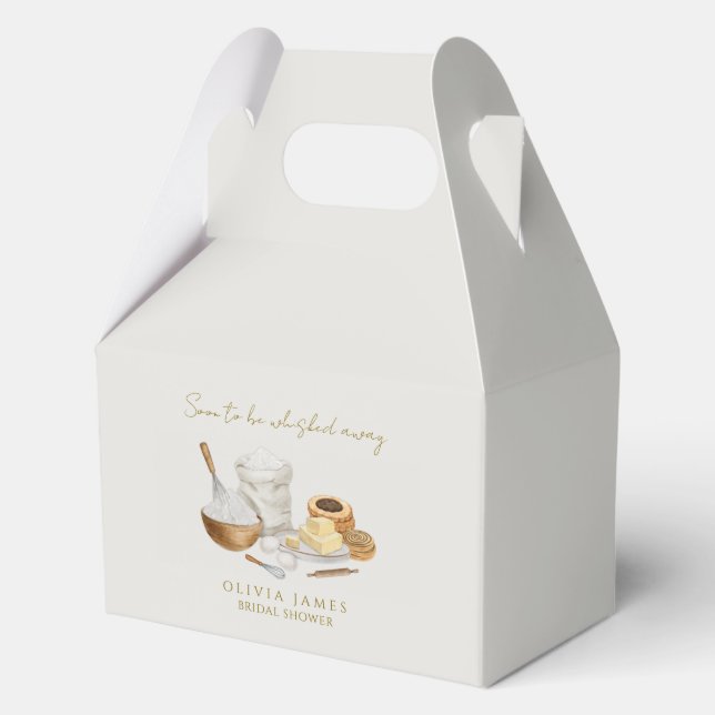 Soon to be whisked away bridal shower favour box (Front)