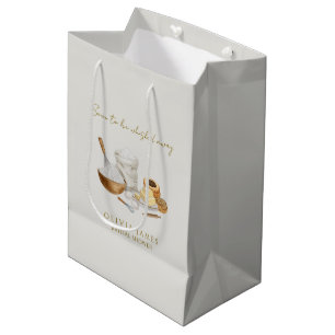 Soon to be whisked away bridal shower medium gift bag