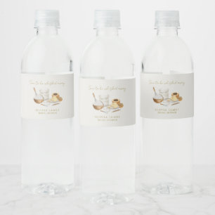 Soon to be whisked away bridal shower water bottle label