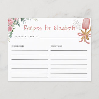 Soon To Be Whisked Away Recipe Card