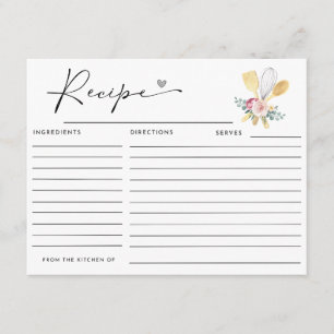 SOON TO BE WHISKED AWAY  Recipe Card