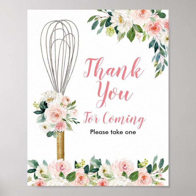 Soon to be Whisked Bridal Thank you for coming Poster (Front)