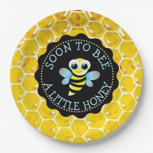 SOON TO BEE Baby Shower Bumble Paper Plates