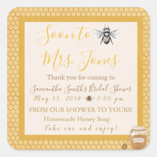Soon To Bee - Wedding Favour Labels