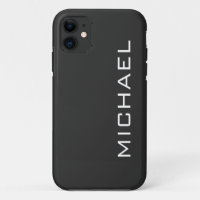 Soot Black Solid Colour | Minimalist Name