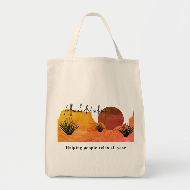 Soothing Desert Moon Meditation   Tote Bag (Front)