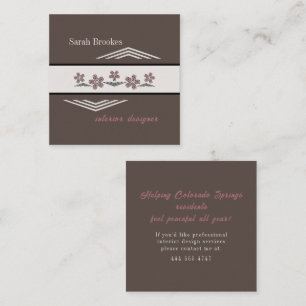 Soothing Earth Tones Cherry Blossom Business Card