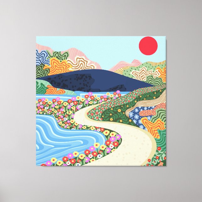Soothing Horizon Canvas Print (Front)