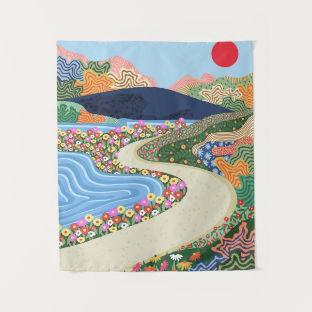 Soothing Horizon Tapestry (Front)