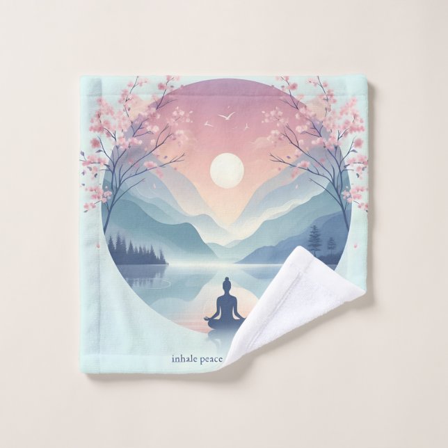 Soothing Nature Meditation Art Wash Cloth (Wash Cloth)