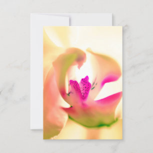 Soothing Orchid Design Flat Card