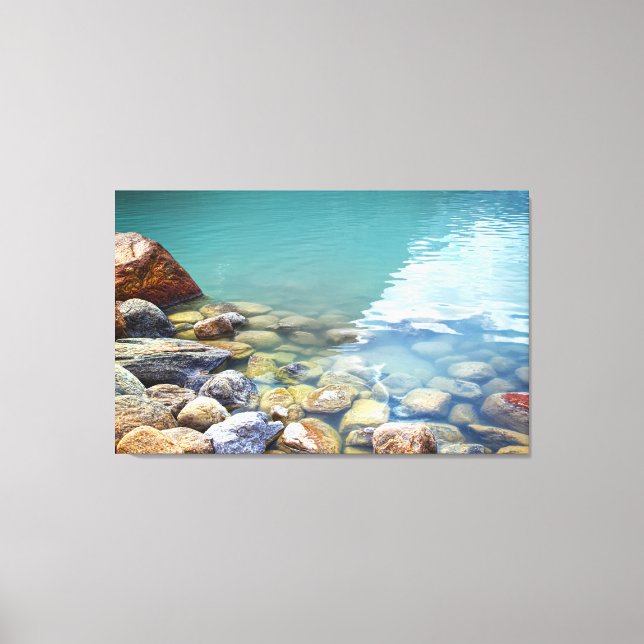 Soothing Rocks in Water Nature Canvas Art (Front)