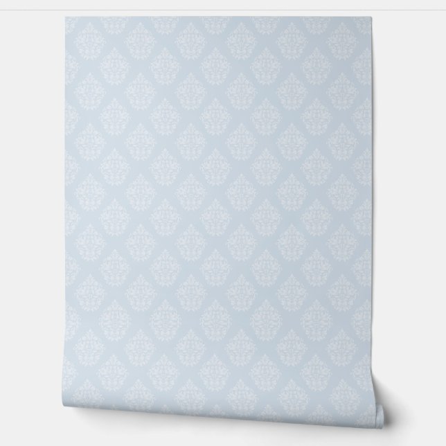 soothing soft blue trendy colour wallpaper (Unrolling)