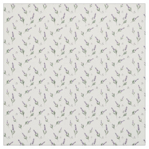 Soothing Watercolor Lavender and Winter Berry  Fabric