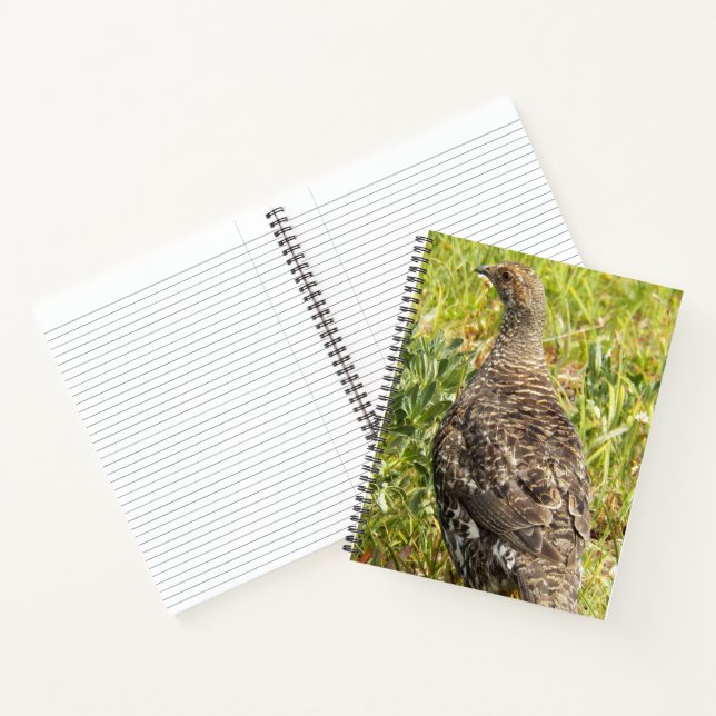Sooty Grouse Wildlife Photo Notebook (Inside)