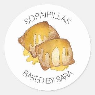 Sopaipilla Sopapilla Cachanga Sopaipa Baked By Classic Round Sticker