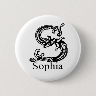 Sophia 6 Cm Round Badge