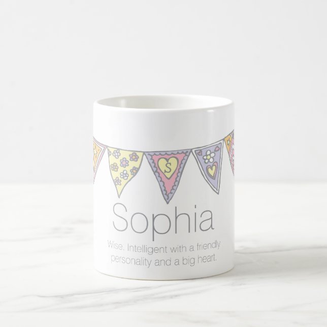 Sophia bunting custom name and meaning mug (Center)