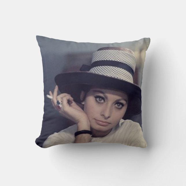 Sophia Loren Cushion (Front)