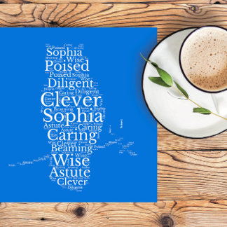 Sophia Name Cloud Customisable Poster