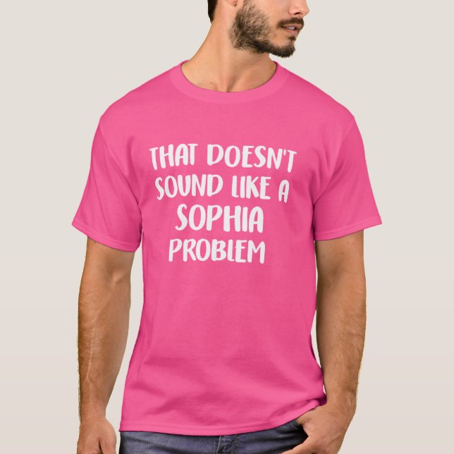 SOPHIA Personalised Cute Flower Girls SOPHIA Name T-Shirt (Front)