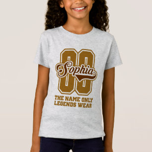 Sophia Personalised Name, Sophia Customised Name T-Shirt