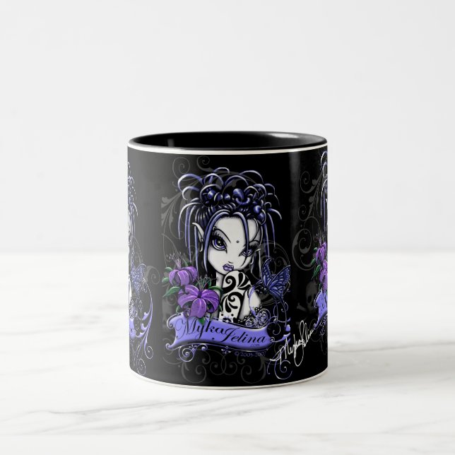 Sophia Purple Lilly Butterfly Mug (Center)