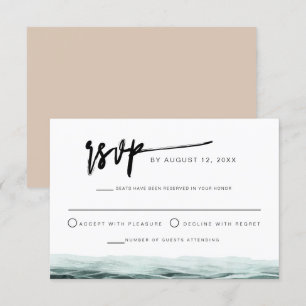 SOPHIA   Tropical Ocean Watercolor RSVP Card