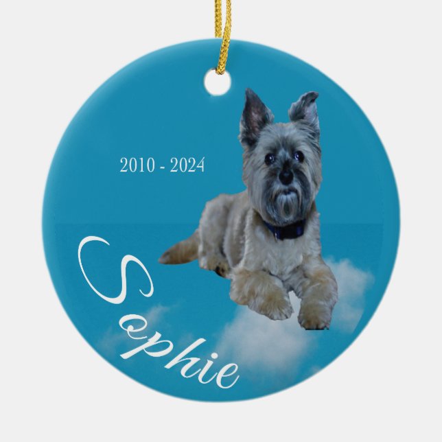 Sophie sympathy  ceramic tree decoration (Front)