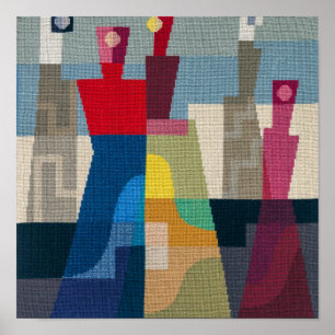 Sophie Taeuber-Arp Characters Poster