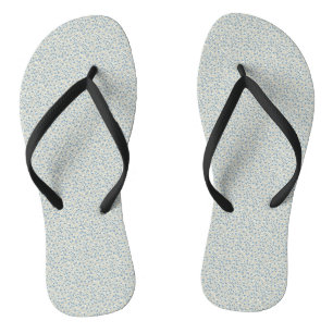 Sophisticated 1940s Dusty Blue Rosebud Vintage Pat Jandals