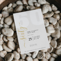 Sophisticated 60th Birthday Invitation with Clean 