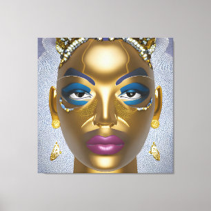 Sophisticated African Beauty: Black History Month  Canvas Print