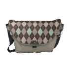 Sophisticated Argyle in Subtle Pastel Brown